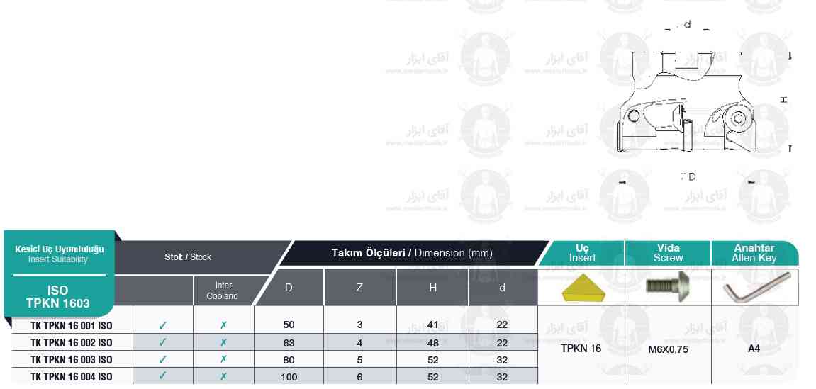 لیست کفتراش TK TPKN 16 برند MBC (ام بی سی) ترکیه