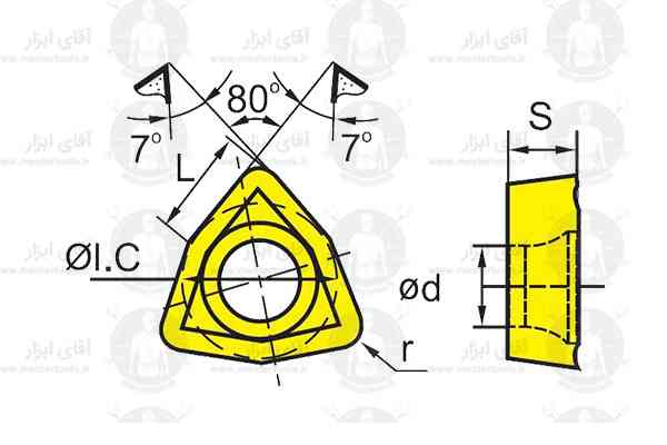 اینسرت تراشکاری WCMX برند OKE (او کا ای)