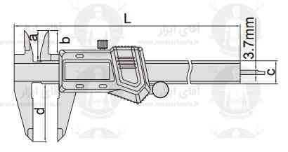 اطلاعات فنی کولیس دیجیتال متال سری 1114 برند اینسایز